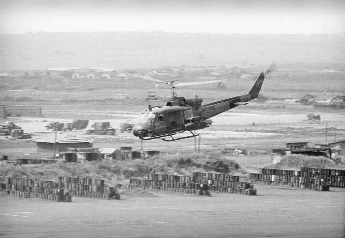 Framed Print : Helicopter Flying over Land Site Framed Print : Helicopter Flying over Land Site