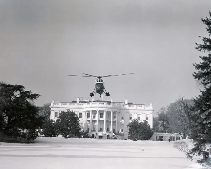 Framed Print : Helicopter Lifting Off From the White House Lawn Framed Print : Helicopter Lifting Off From the White House Lawn