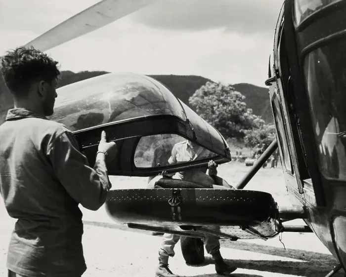 Framed Print : Helicopter Litter For Medical Evacuation Framed Print : Helicopter Litter For Medical Evacuation