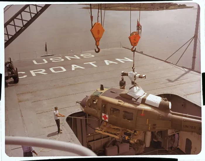 Framed Print : Helicopter Loading on Ship Framed Print : Helicopter Loading on Ship