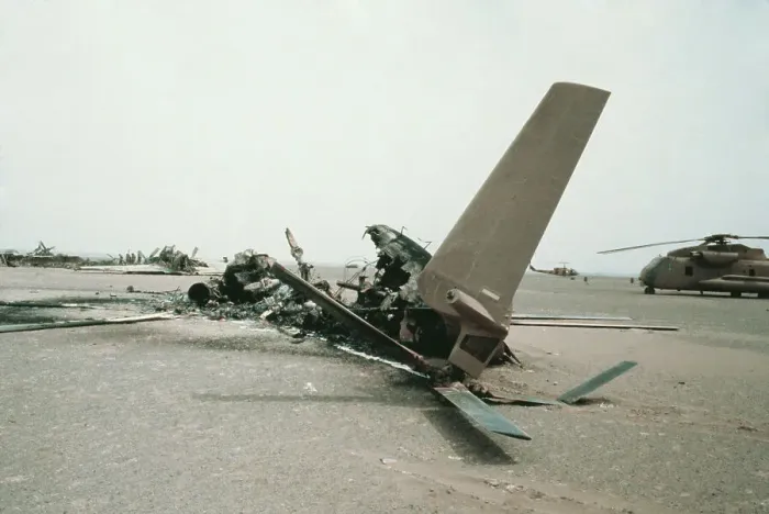 Framed Print : Helicopter on Military Crash Site Framed Print : Helicopter on Military Crash Site
