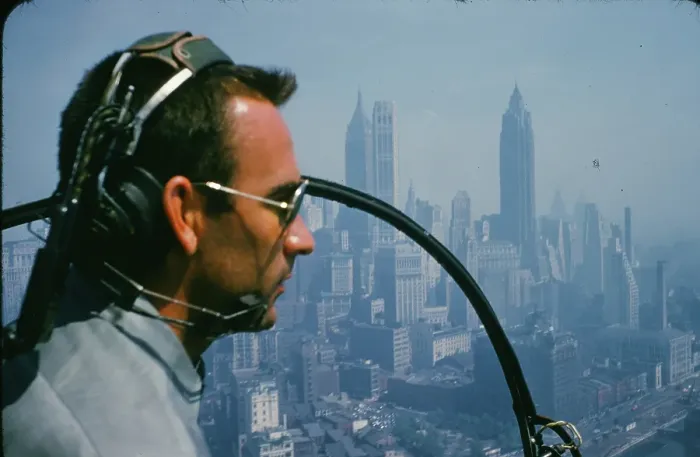 Framed Print : Helicopter ride over New York Framed Print : Helicopter ride over New York