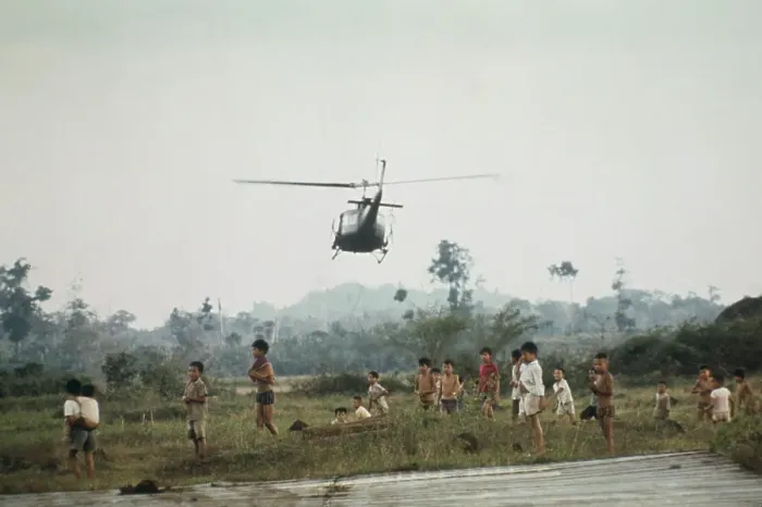 Framed Print : Helicopter in South Vietnam Framed Print : Helicopter in South Vietnam