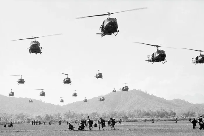 Framed Print : Helicopters Landing in Vietnam Framed Print : Helicopters Landing in Vietnam
