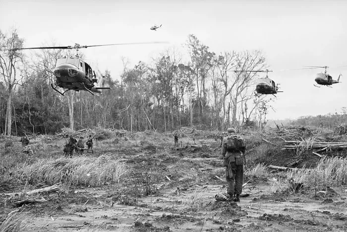Framed Print : Helicopters Preparing to Land