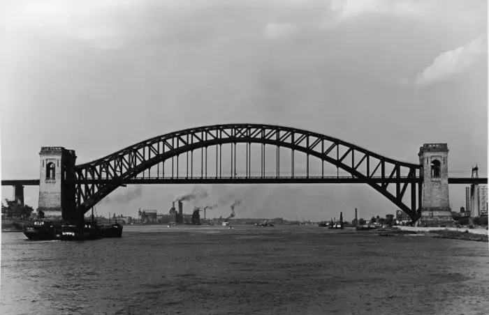 Framed Print : Hell Gate Bridge In Queens, mid 20th Century Framed Print : Hell Gate Bridge In Queens, mid 20th Century