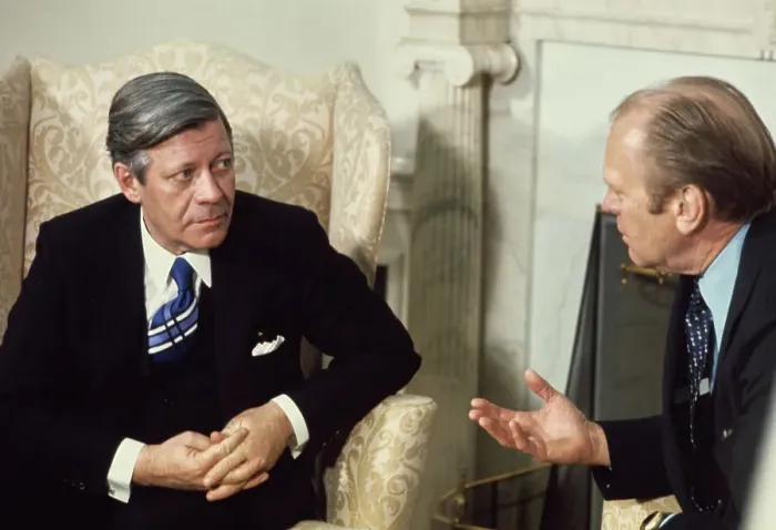 Framed Print : Helmut Schmidt And Gerald Ford Framed Print : Helmut Schmidt And Gerald Ford