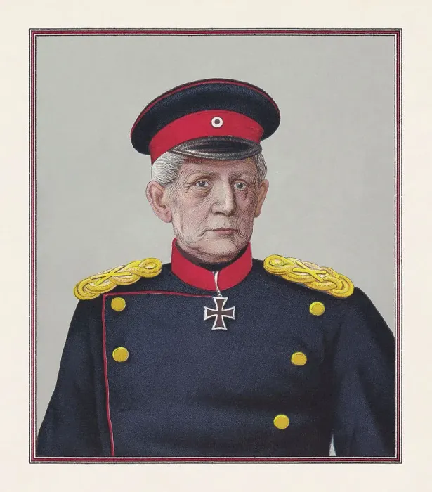 Framed Print : Helmuth von Moltke (1800-189), Prussian field marshal, chromolithograph, published 1889 Framed Print : Helmuth von Moltke (1800-189), Prussian field marshal, chromolithograph, published 1889