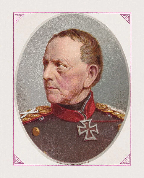 Helmuth von Moltke (Prussian field marshal, 1800-1891), chromolithograph, published 1887