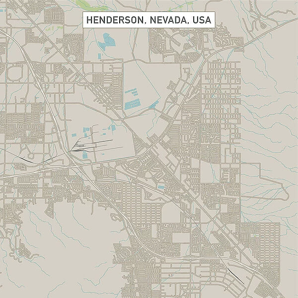 Henderson Nevada US City Street Map
