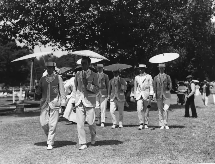 Framed Print : Henley Parasols Framed Print : Henley Parasols