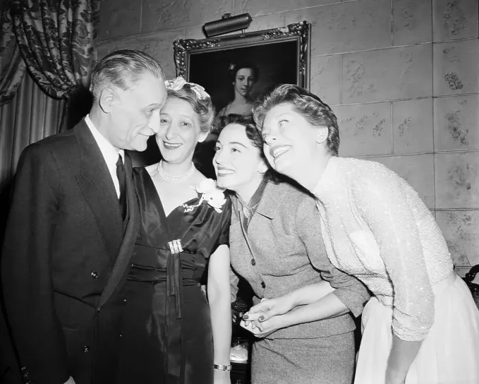 Framed Print : Henri Bonnet and Wife with Carol Channing and Marguerite Piazza Framed Print : Henri Bonnet and Wife with Carol Channing and Marguerite Piazza
