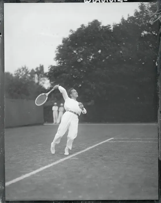 Framed Print : Henri Cochet Swinging His Racquet Framed Print : Henri Cochet Swinging His Racquet