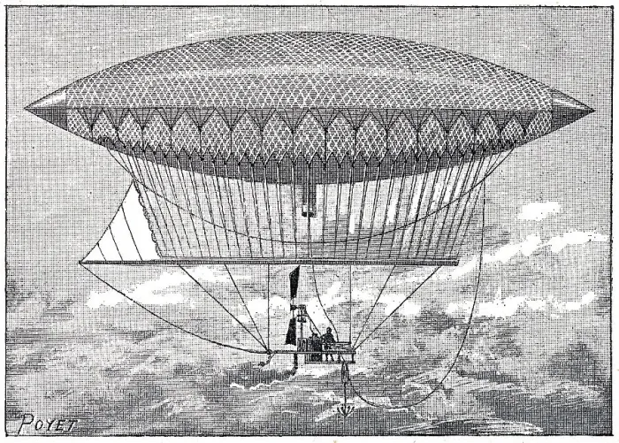 Framed Print : Henri Giffard's first steam dirigible balloon, September, 24 - 1852 Framed Print : Henri Giffard's first steam dirigible balloon, September, 24 - 1852