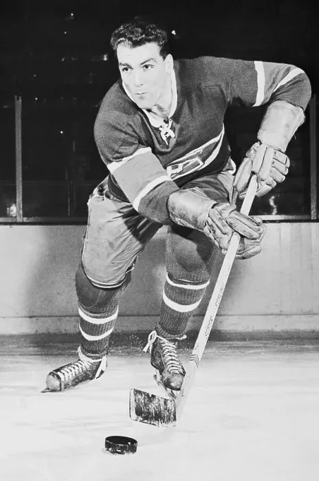 Framed Print : Henri Richard Hitting Hockey Puck Framed Print : Henri Richard Hitting Hockey Puck