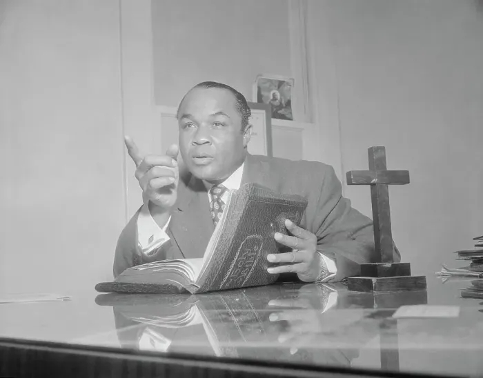 Framed Print : Henry Armstrong Reading From the Holy Bible Framed Print : Henry Armstrong Reading From the Holy Bible
