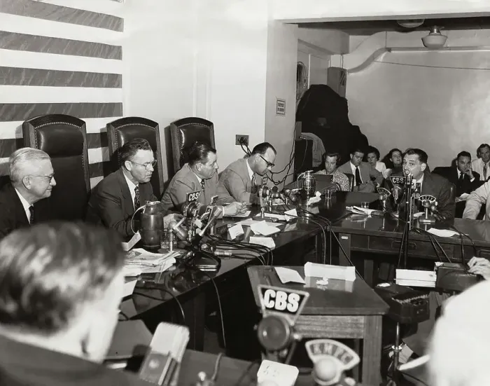 Framed Print : Henry Blankfort Testifying Before HUAC Framed Print : Henry Blankfort Testifying Before HUAC
