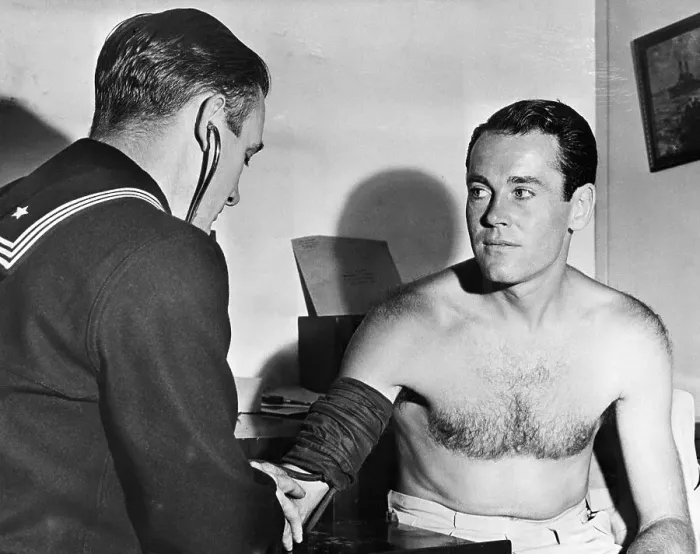 Framed Print : Henry Fonda Getting Navy Physical Exam Framed Print : Henry Fonda Getting Navy Physical Exam