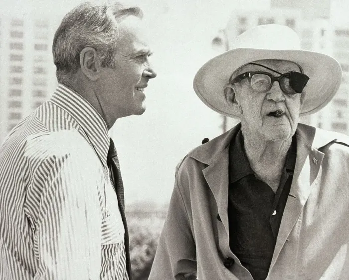Framed Print : Henry Fonda and John Ford Framed Print : Henry Fonda and John Ford