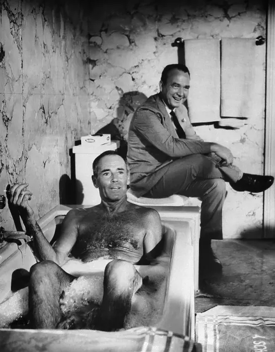 Framed Print : Henry Fonda Takes Bath in The Best Man Framed Print : Henry Fonda Takes Bath in The Best Man