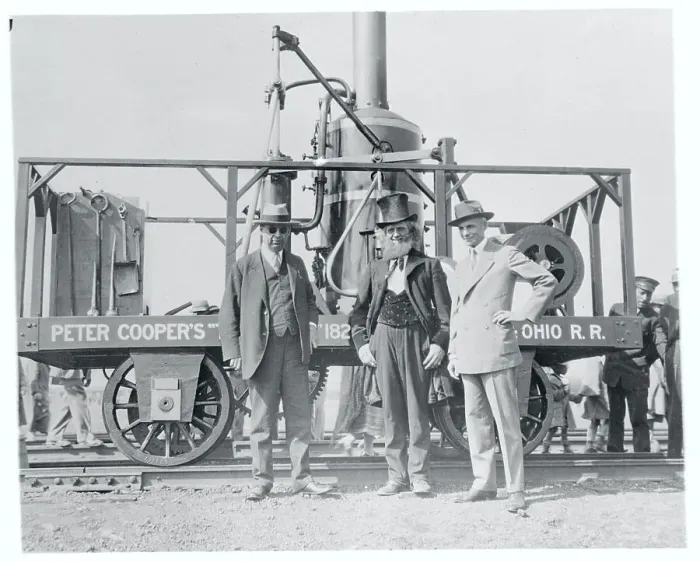 Framed Print : Henry Ford and Edward Hungerford Near Train Car Framed Print : Henry Ford and Edward Hungerford Near Train Car