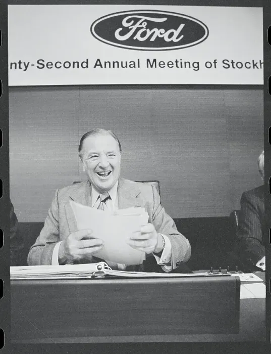 Framed Print : Henry Ford II Addressing Stockholders Framed Print : Henry Ford II Addressing Stockholders