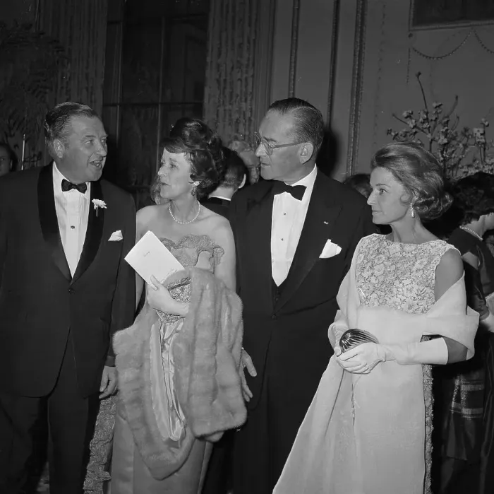 Framed Print : Henry Ford II and Jock Whitney with Their Wives Framed Print : Henry Ford II and Jock Whitney with Their Wives