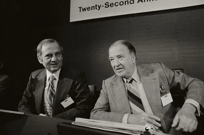 Framed Print : Henry Ford II with Lee Iacocca Framed Print : Henry Ford II with Lee Iacocca