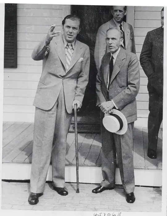 Framed Print : Henry Ford and prince Bertil of Sweden