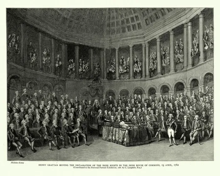 Framed Print : Henry Grattan, Declaration of the Irish Rights, 18th Century Framed Print : Henry Grattan, Declaration of the Irish Rights, 18th Century