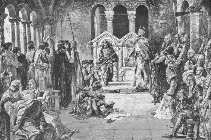 Framed Print : Henry III Refusing Demands of Henry I Framed Print : Henry III Refusing Demands of Henry I