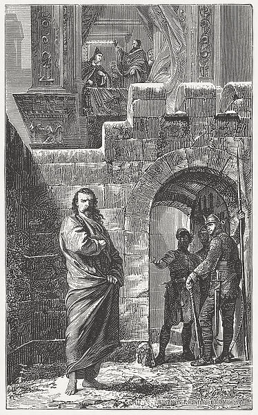 Henry IV in the Castle of Canossa, 1077, published 1881