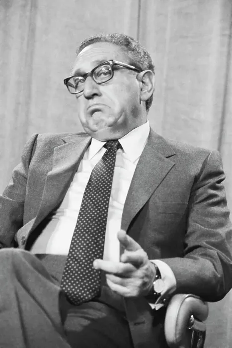 Framed Print : Henry Kissinger Appears On Television Framed Print : Henry Kissinger Appears On Television