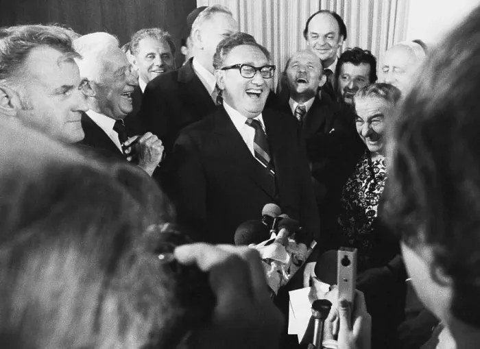 Framed Print : Henry Kissinger With Golda Meir Framed Print : Henry Kissinger With Golda Meir