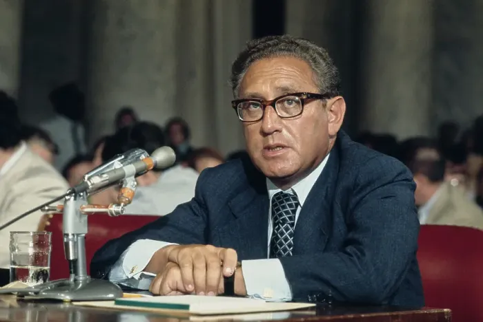 Framed Print : Henry Kissinger Speaking to Senate Framed Print : Henry Kissinger Speaking to Senate