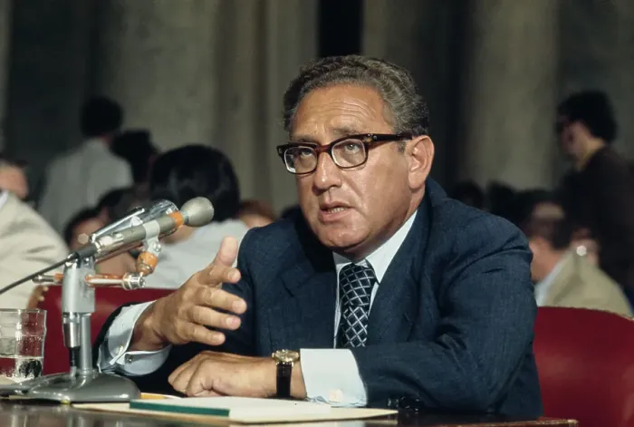 Framed Print : Henry Kissinger Speaking to Senate Framed Print : Henry Kissinger Speaking to Senate