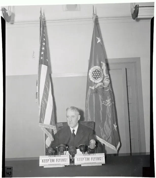 Framed Print : Henry L. Stimson Sitting at His Desk in War Department Framed Print : Henry L. Stimson Sitting at His Desk in War Department