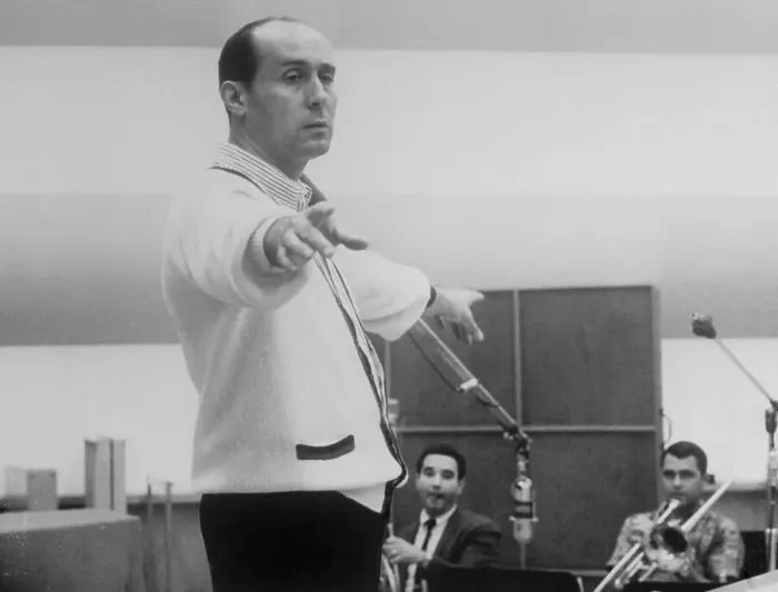 Framed Print : Henry Mancini Conducts The Downbeat Framed Print : Henry Mancini Conducts The Downbeat
