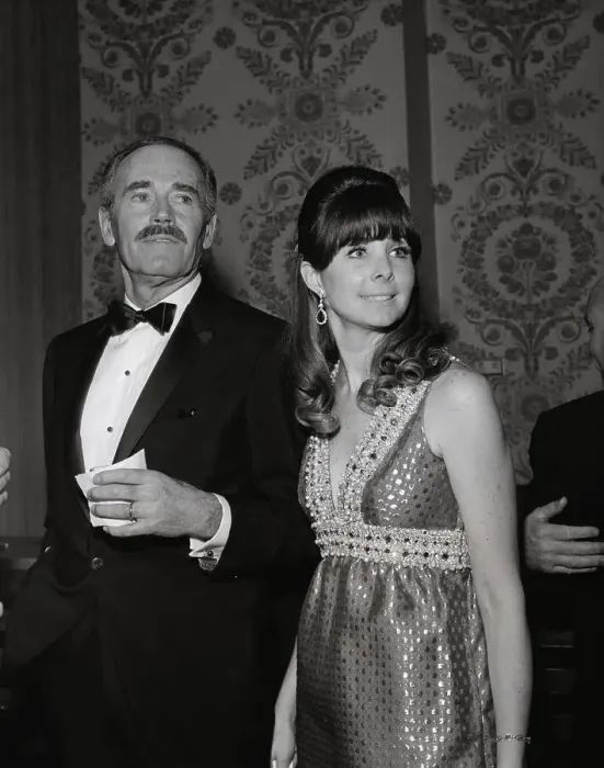Framed Print : Henry and Shirlee Fonda at Formal Party Framed Print : Henry and Shirlee Fonda at Formal Party