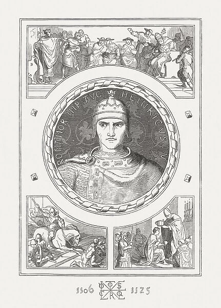 Henry V, (1081  /  86-1125), Holy Roman Emperor, published in 1876