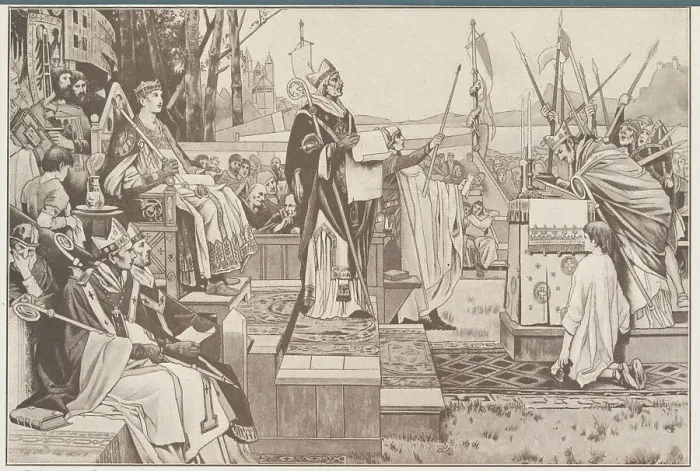 Framed Print : Henry V Arriving at Worms Framed Print : Henry V Arriving at Worms