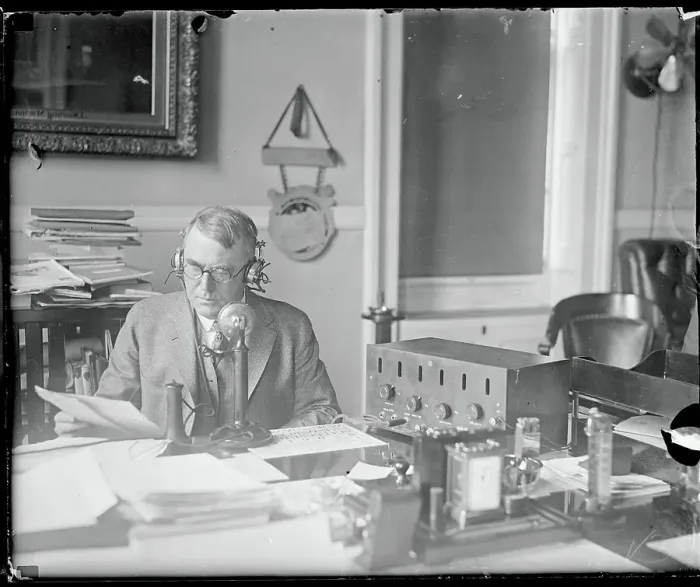 Framed Print : Henry Wallace Making a Radio Broadcast Framed Print : Henry Wallace Making a Radio Broadcast