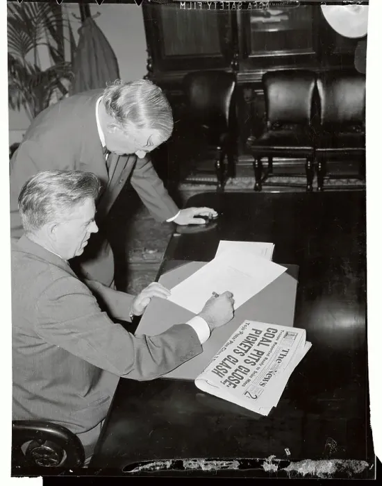 Framed Print : Henry Wallace Signing Revised Neutrality Act Framed Print : Henry Wallace Signing Revised Neutrality Act