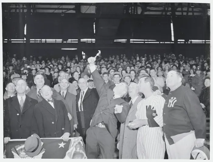 Framed Print : Henry Wallace Throwing First Ball Framed Print : Henry Wallace Throwing First Ball
