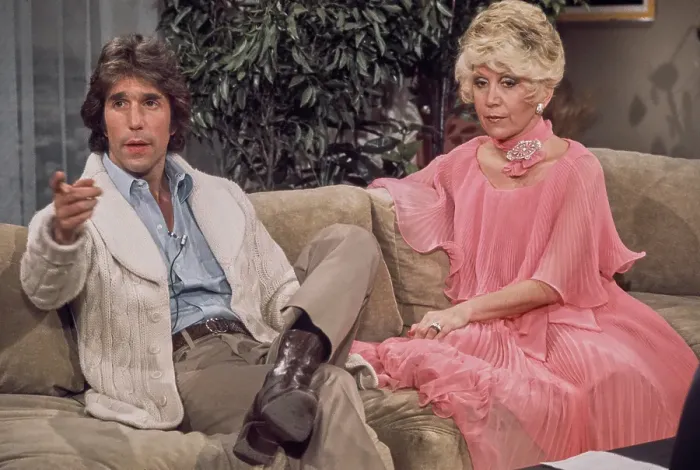 Framed Print : Henry Winkler & Rona Barrett Framed Print : Henry Winkler & Rona Barrett