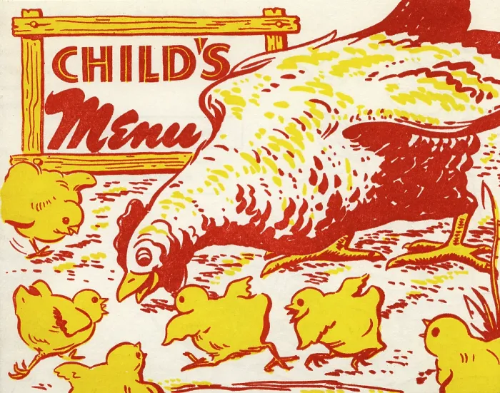 Framed Print : Henry's. USA - 1944: A menu for Henry's reads 'Child's Menu' from 1944 in USA Framed Print : Henry's. USA - 1944: A menu for Henry's reads 'Child's Menu' from 1944 in USA