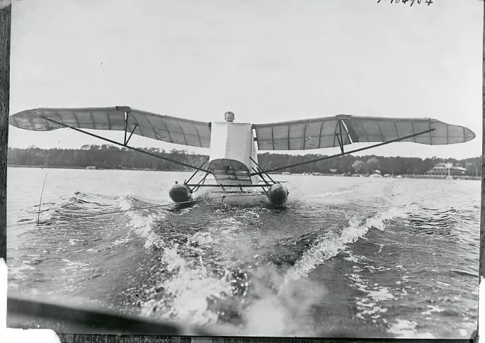 Framed Print : Hens Richter Flying Plane Framed Print : Hens Richter Flying Plane