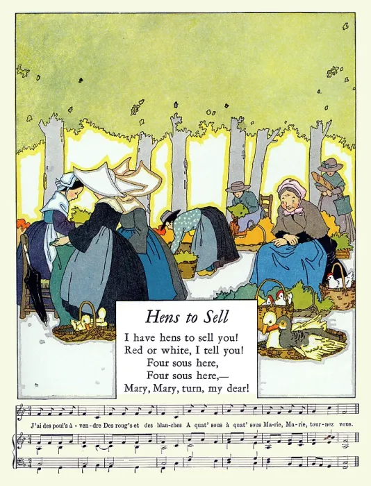Framed Print : Hens to Sell