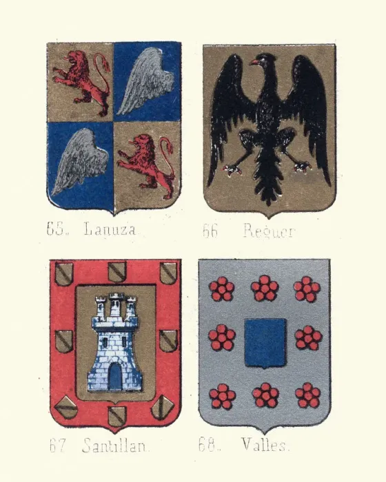 Framed Print : Heraldry, Coats of Arms of Spain Framed Print : Heraldry, Coats of Arms of Spain