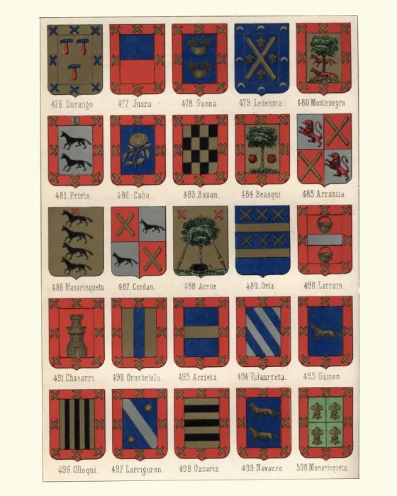 Framed Print : Heraldry, Coats of Arms of Spain Framed Print : Heraldry, Coats of Arms of Spain